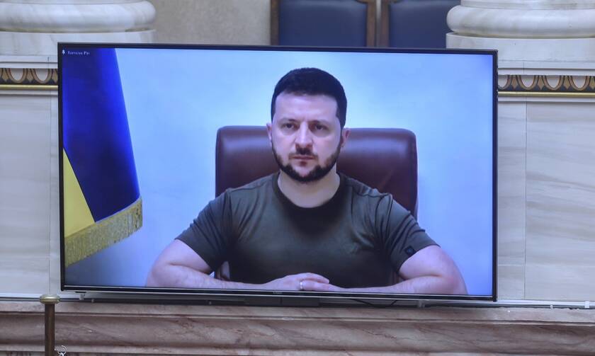 Ζελένσκι στη Βουλή: «Ελευθερία ή θάνατος» το μήνυμά μας - «Η Μαριούπολη να μην γίνει Θερμοπύλες»