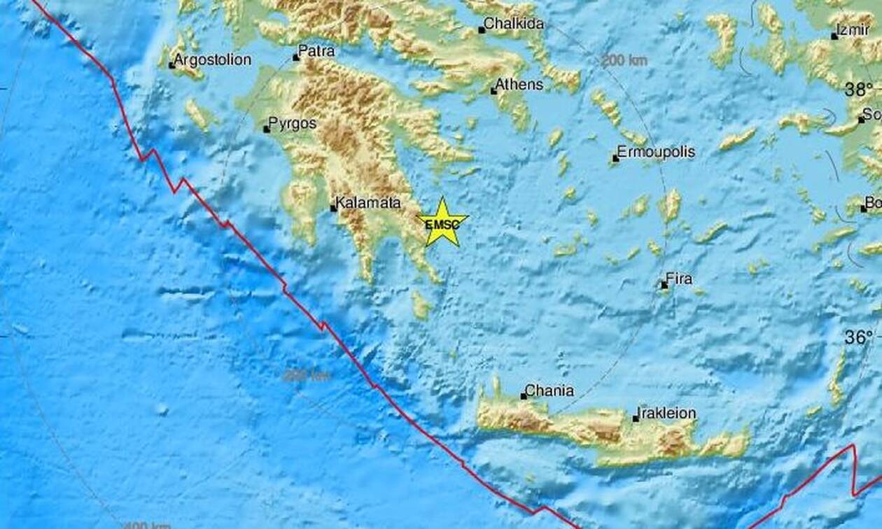 Σεισμός κοντά στη Λακωνία (pics)