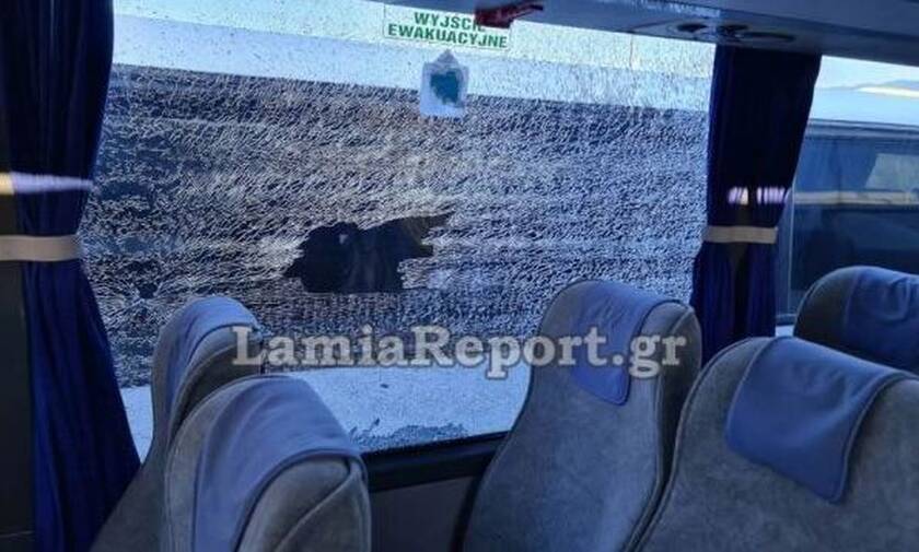 Λαμία: Επίθεση με πέτρες σε λεωφορείο του ΚΤΕΛ