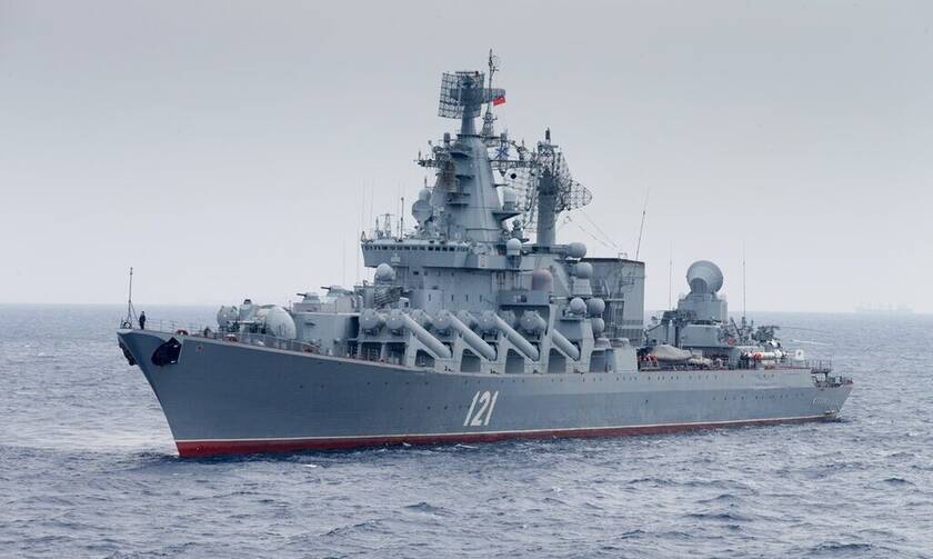 Tο ρωσικό καταδρομικό πλοίο Moskva