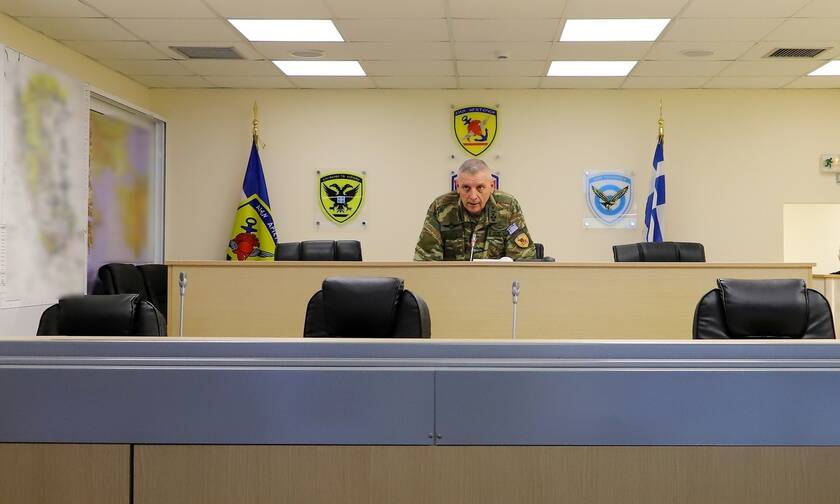 Στρατηγός Κωνσταντίνος Φλώρος: Επίσκεψη του Αρχηγού ΓΕΕΘΑ στο Εθνικό Κέντρο Επιχειρήσεων