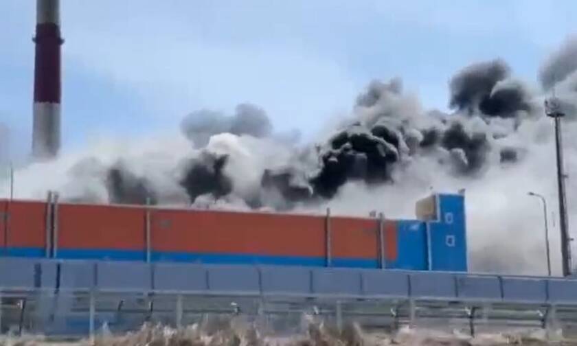 Μεγάλη φωτιά στο εργοστάσιο παραγωγής ηλεκτρικής ενέργειας, στη νήσο Σαχαλίνη της Ρωσίας