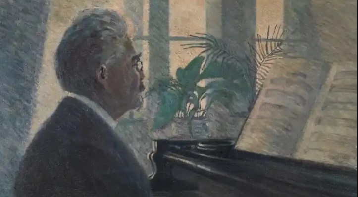 Ο πίνακας «Leopold Czihaczek at the Piano»