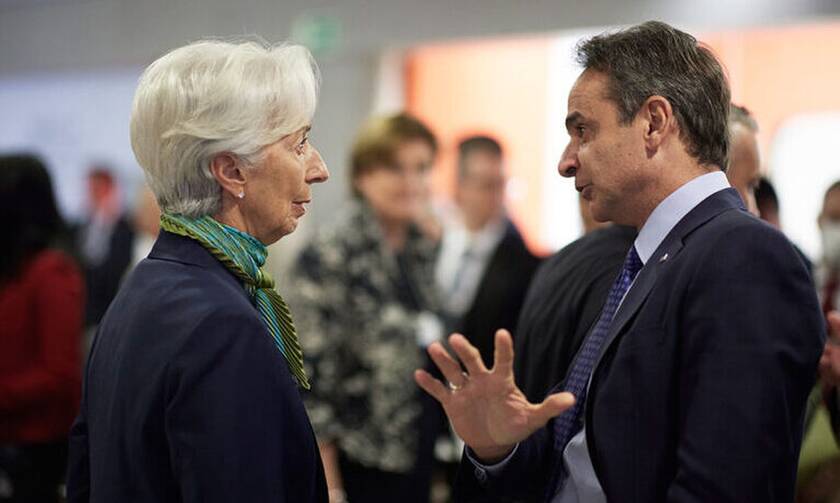 Ο Πρωθυπουργός, μαζί με την Πρόεδρο της Ευρωπαϊκής Κεντρικής Τράπεζας Κριστίν Λαγκάρντ 
