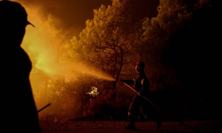 Φωτιά τώρα στην Εύβοια: Δύσκολη μάχη με τις φλόγες