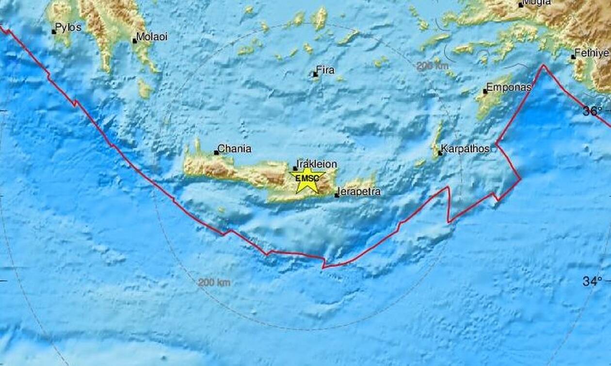 Σεισμός κοντά στο Αρκαλοχώρι Κρήτης (pics)