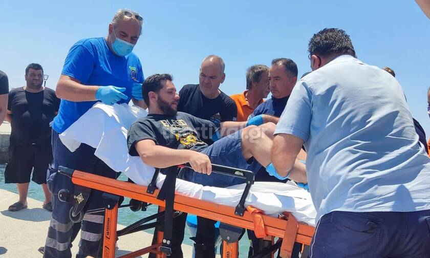 Διάσωση 30χρονου στη Χαλκιδική: Η στιγμή που ο Ιβάν πατάει στη στεριά