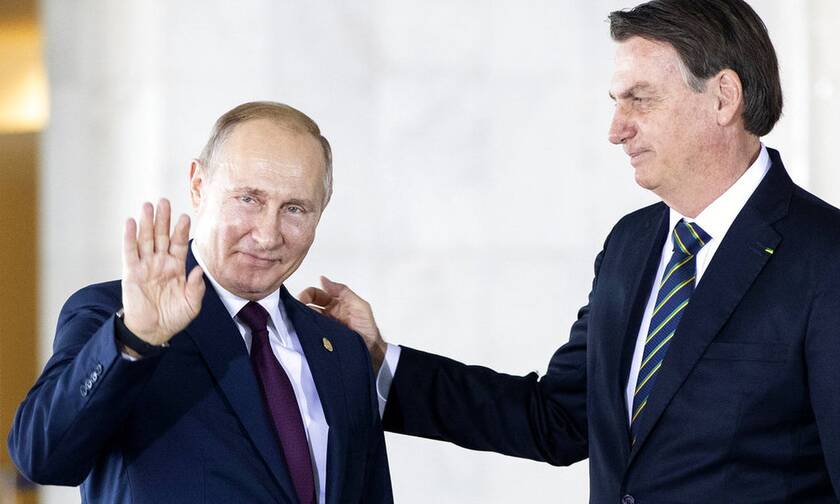 Ο Μπολσονάρο με τον Βλαντιμίρ Πούτιν
