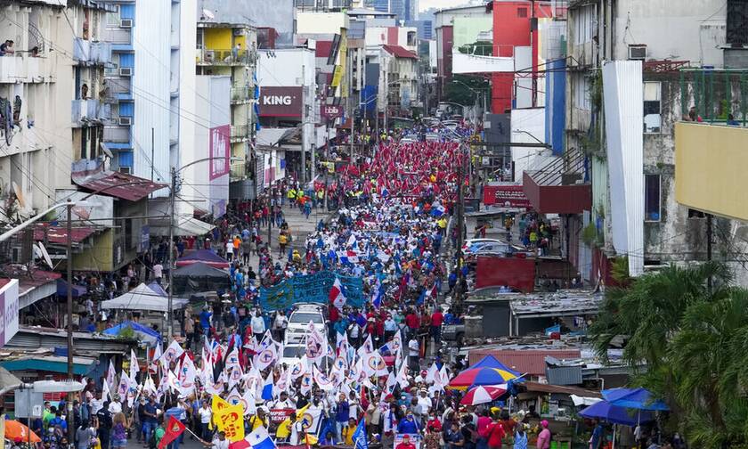 Mαζικές διαδηλώσεις στον Παναμά