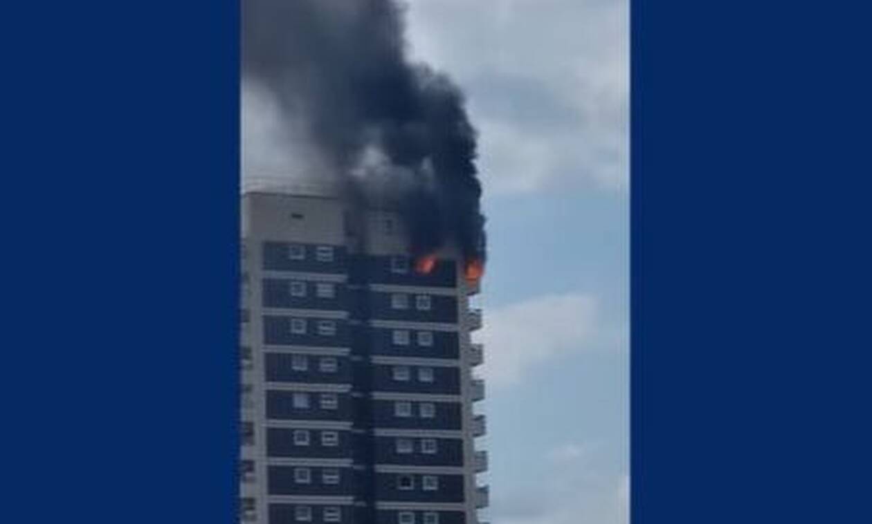 Πυρκαγιά σε ουρανοξύστη 17 ορόφων στο ανατολικό Λονδίνο