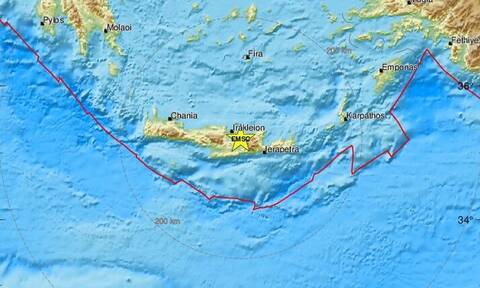 Σεισμός τώρα κοντά στο Αρκαλοχώρι Κρήτης (pics)