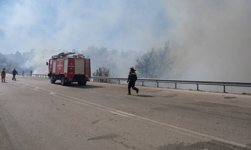Φωτιά τώρα: Μεγάλη πυρκαγιά στη Βρυσούλα Πρέβεζας - Απειλούνται σπίτια