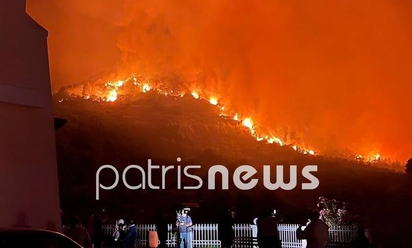 Φωτιά τώρα: Μέρες 2007 στην Ηλεία! Κάηκαν σπίτια στα Κρέστενα, απειλείται ο Γρύλος, άπλωσε το μέτωπο
