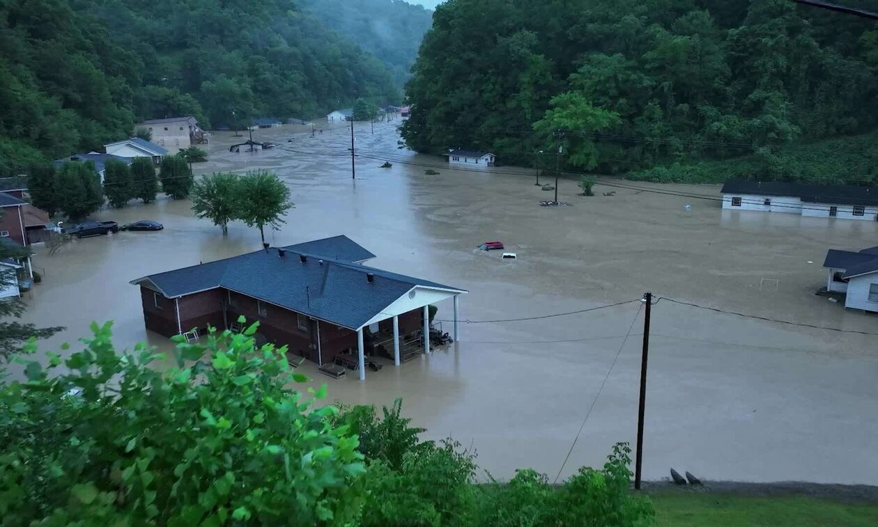 ΗΠΑ: Τουλάχιστον τρεις νεκροί από πλημμύρες στο Κεντάκι - Φόβος για διψήφιο αριθμό θυμάτων