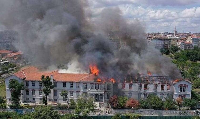 Φωτιά στο ελληνικό νοσοκομείο στην Κωνσταντινούπολη