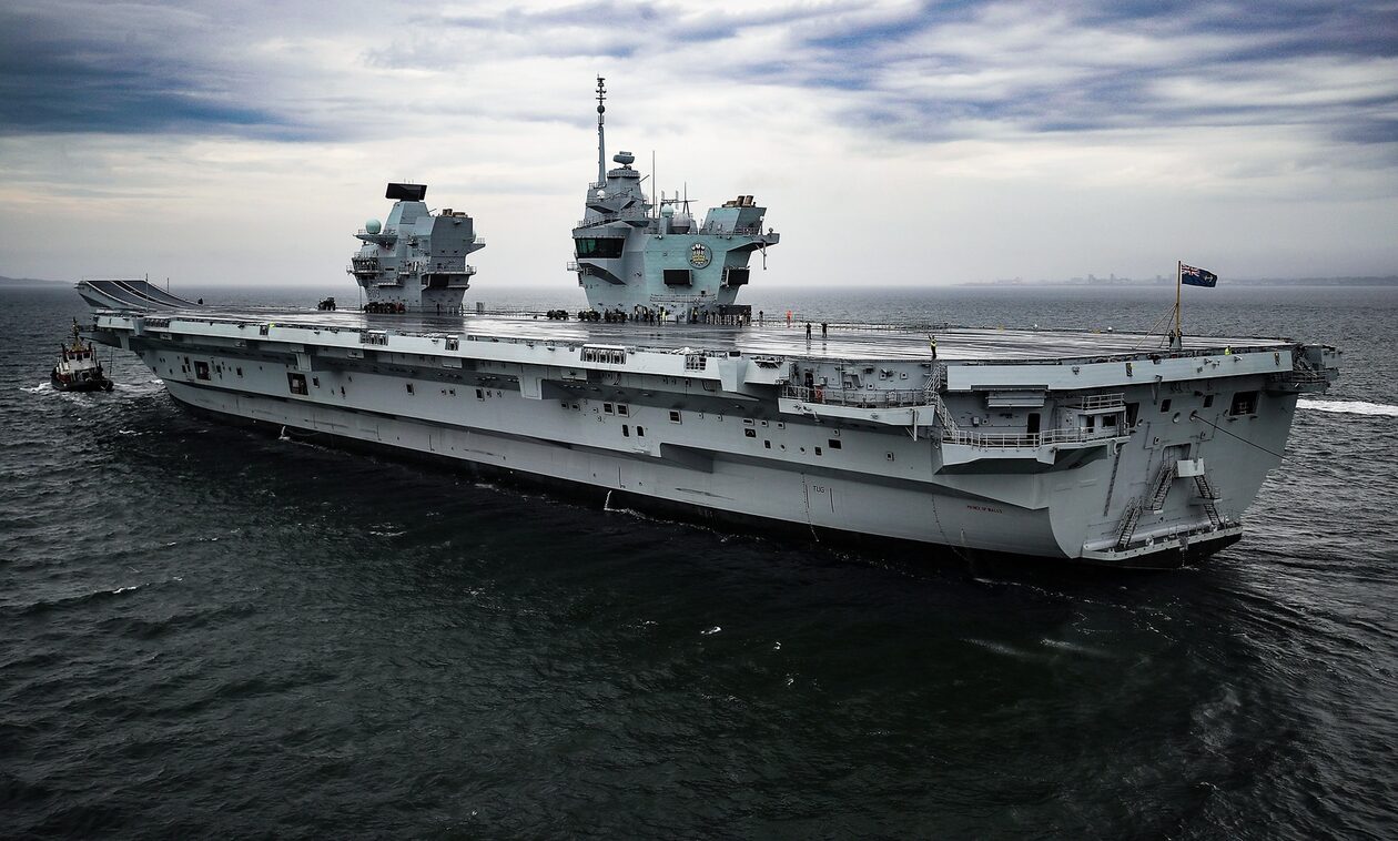 Βρετανία: Λόγω βλάβης, το αεροπλανοφόρο HMS Prince of Wales δεν θα πάρει μέρος σε γυμνάσια στις ΗΠΑ