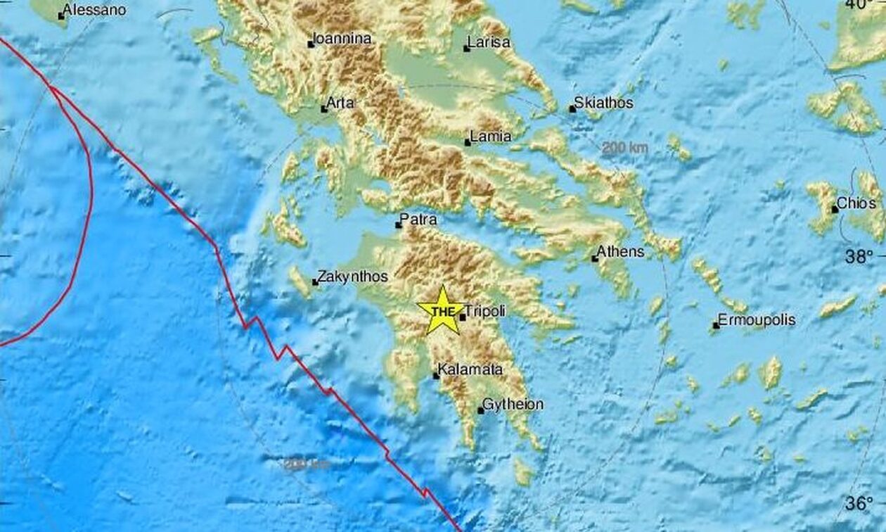 Σεισμός στην κεντρική Πελοπόννησο - Κοντά στη Βυτίνα το επίκεντρο (pics)