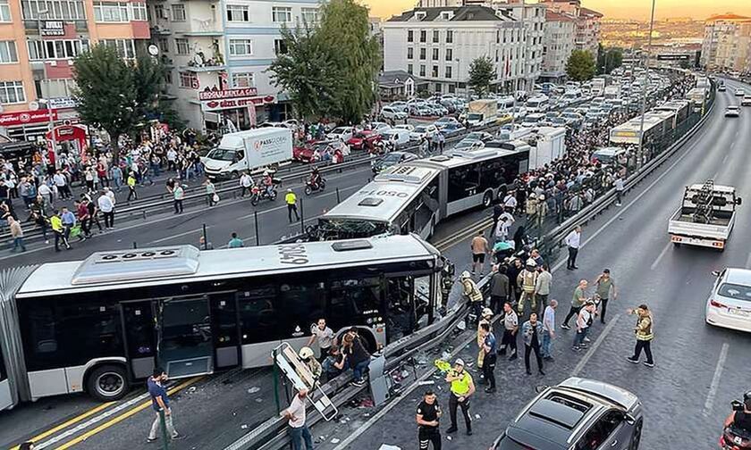 Τουρκία: Σχεδόν 100 τραυματίες από καραμπόλα 4 λεωφορείων στην Κωνσταντινούπολη