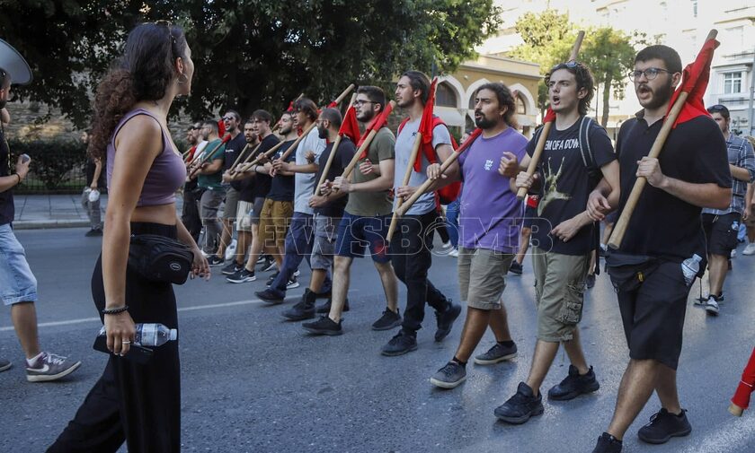 Σε εξέλιξη οι διαδηλώσεις στη ΔΕΘ / Αλέξανδρος Γαστεράτος