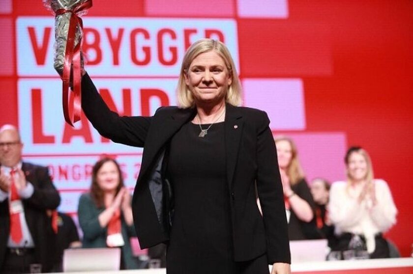 Η πρωθυπουργός της Σουηδίας Magdalena Andersson