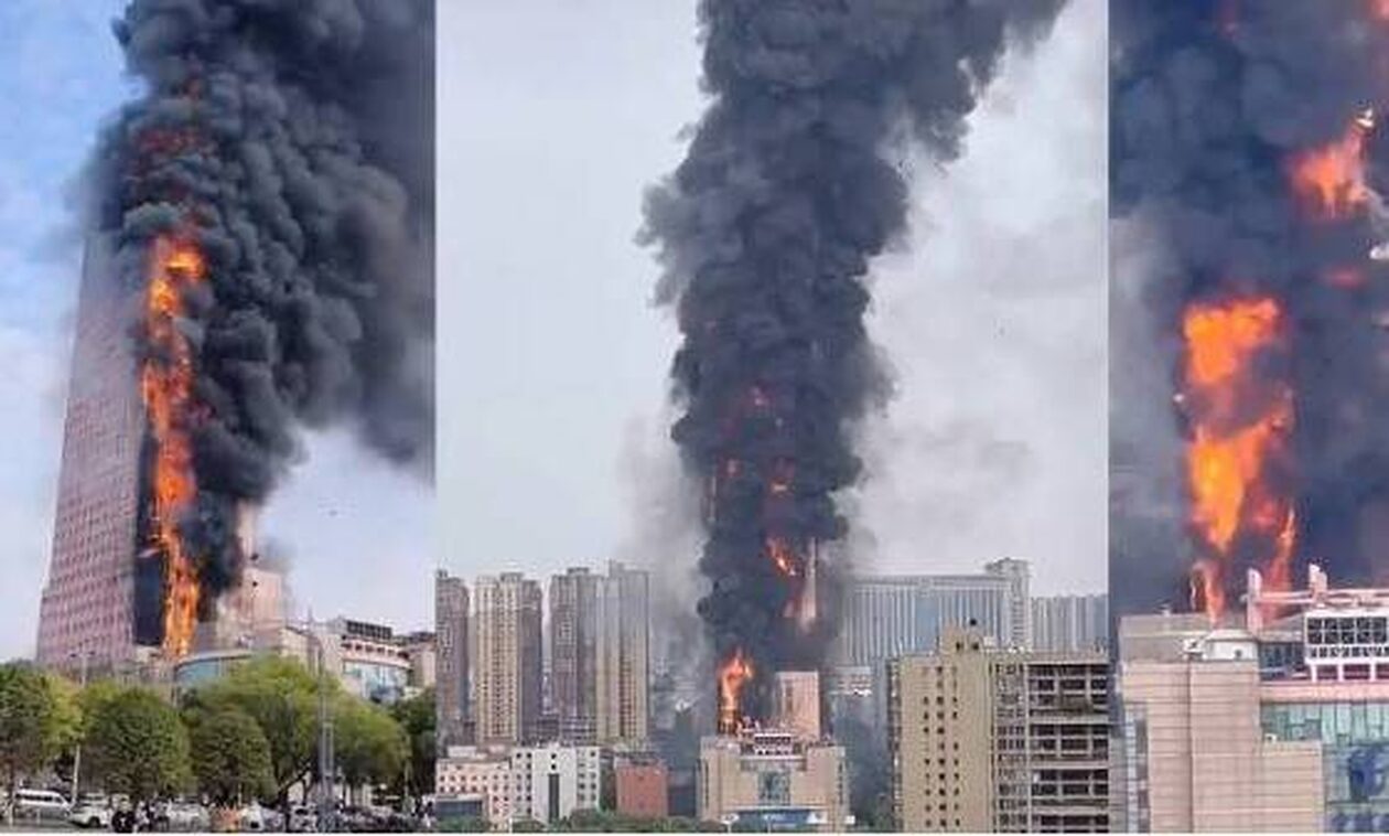 Κίνα: Κατασβέστηκε η φωτιά σε ουρανοξύστη - Δεν υπάρχουν θύματα, σύμφωνα με πρώτο απολογισμό