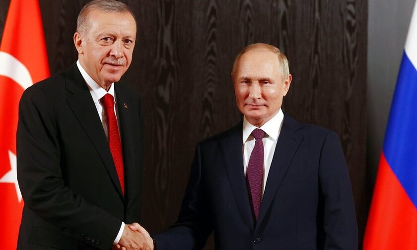 Ο Ταγίπ Ερντογάν με τον Ρώσο πρόεδρο Πούτιν