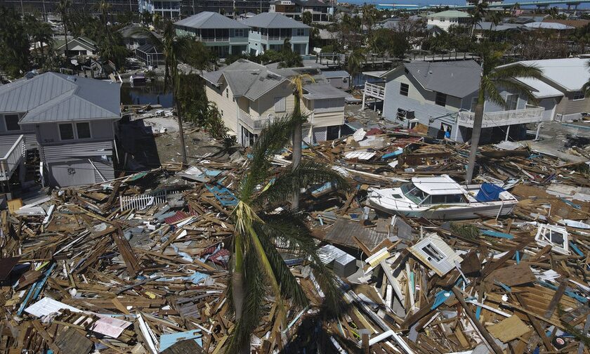 Ανυπολόγιστες καταστροφές προκάλεσε ο κυκλώνας Ίαν