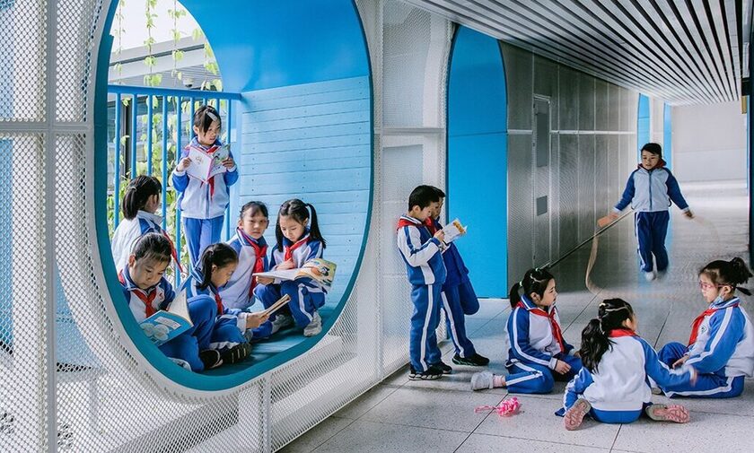 «Υβριδικός χώρος» το Δημοτικό Σχολείο Φουτσιάνγκ στην Κίνα
