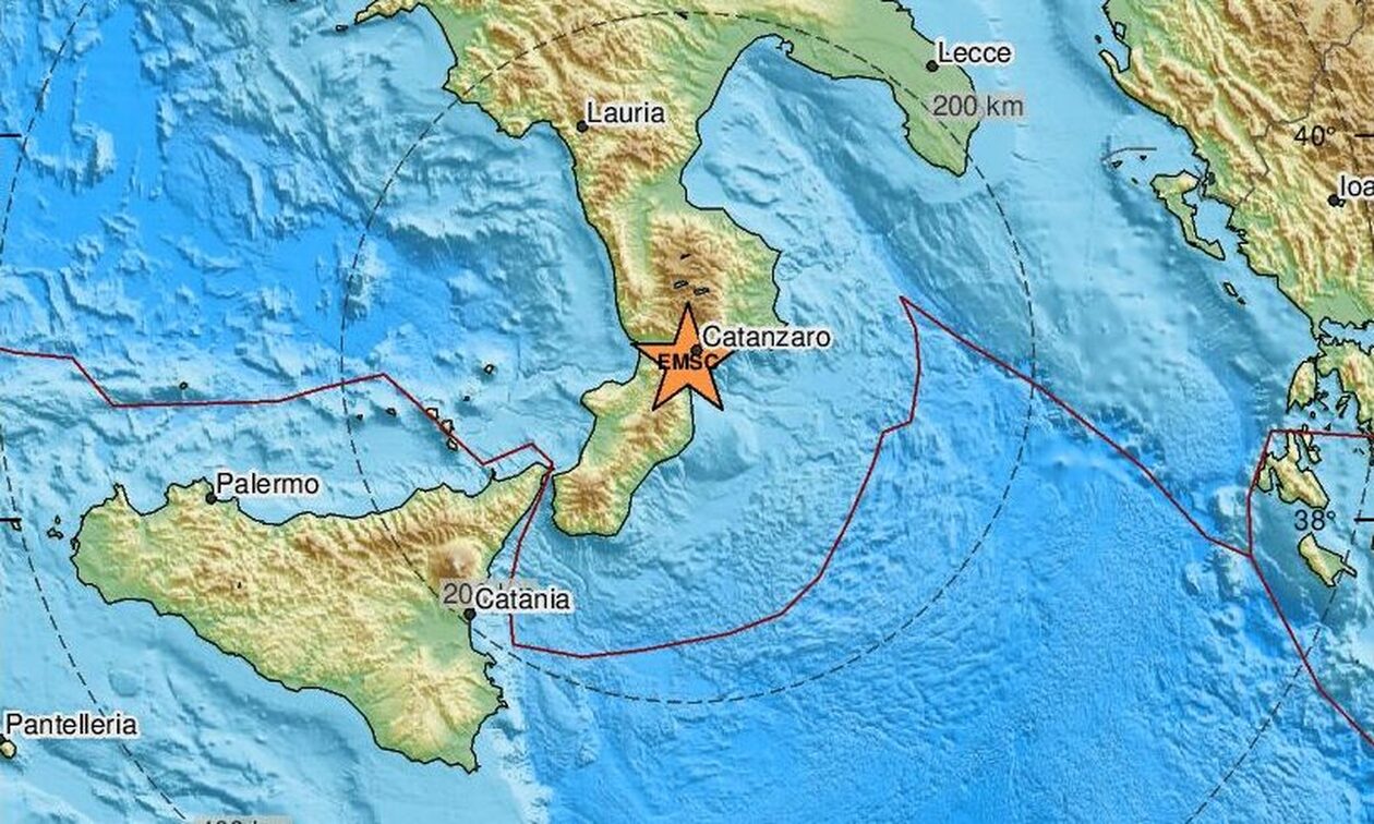 Σεισμός 4,9 Ρίχτερ στη νότια Ιταλία - Στο Καταντζάρο το επίκεντρο