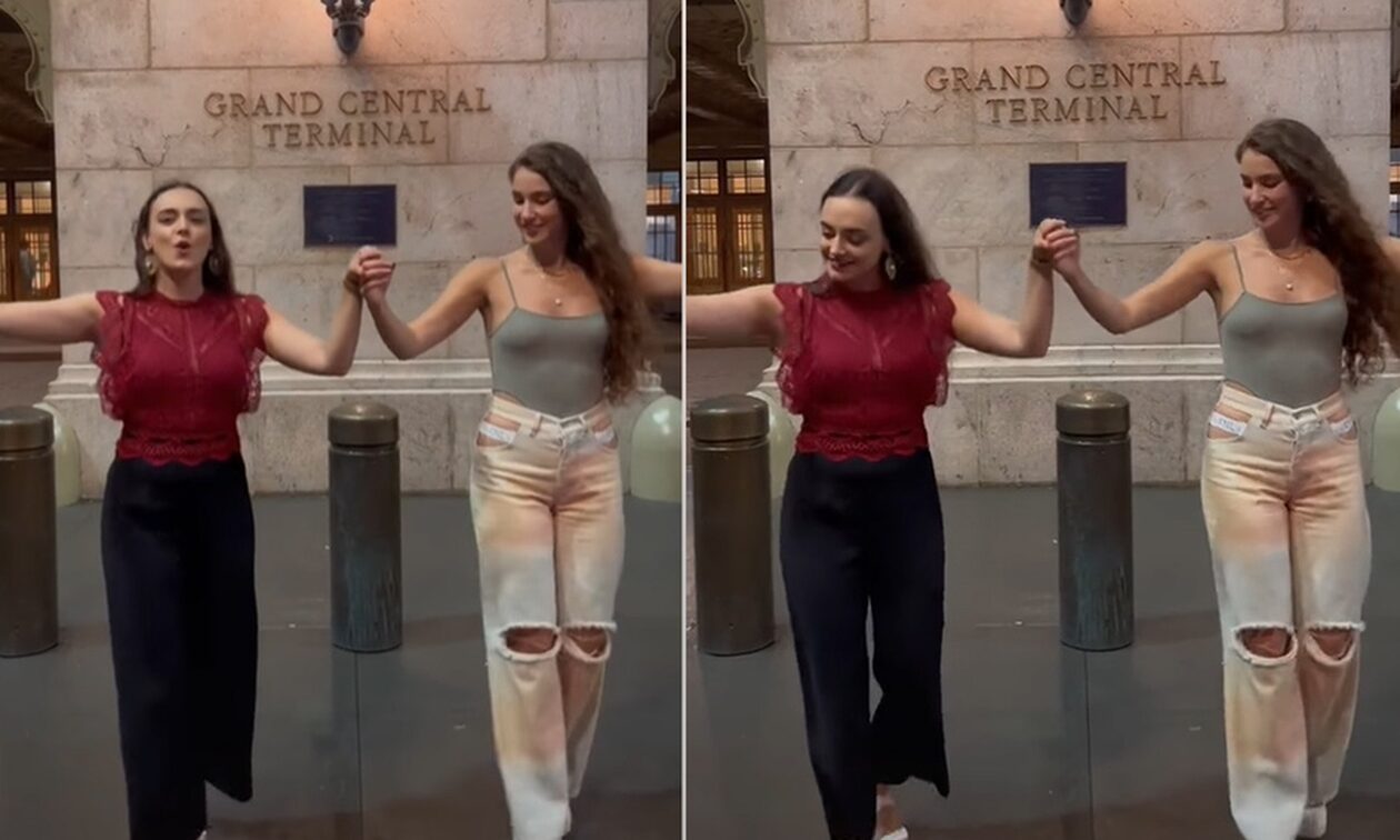 Viral έγιναν 2 Κρητικοπούλες που χορεύουν και τραγουδούν στη Νέα Υόρκη