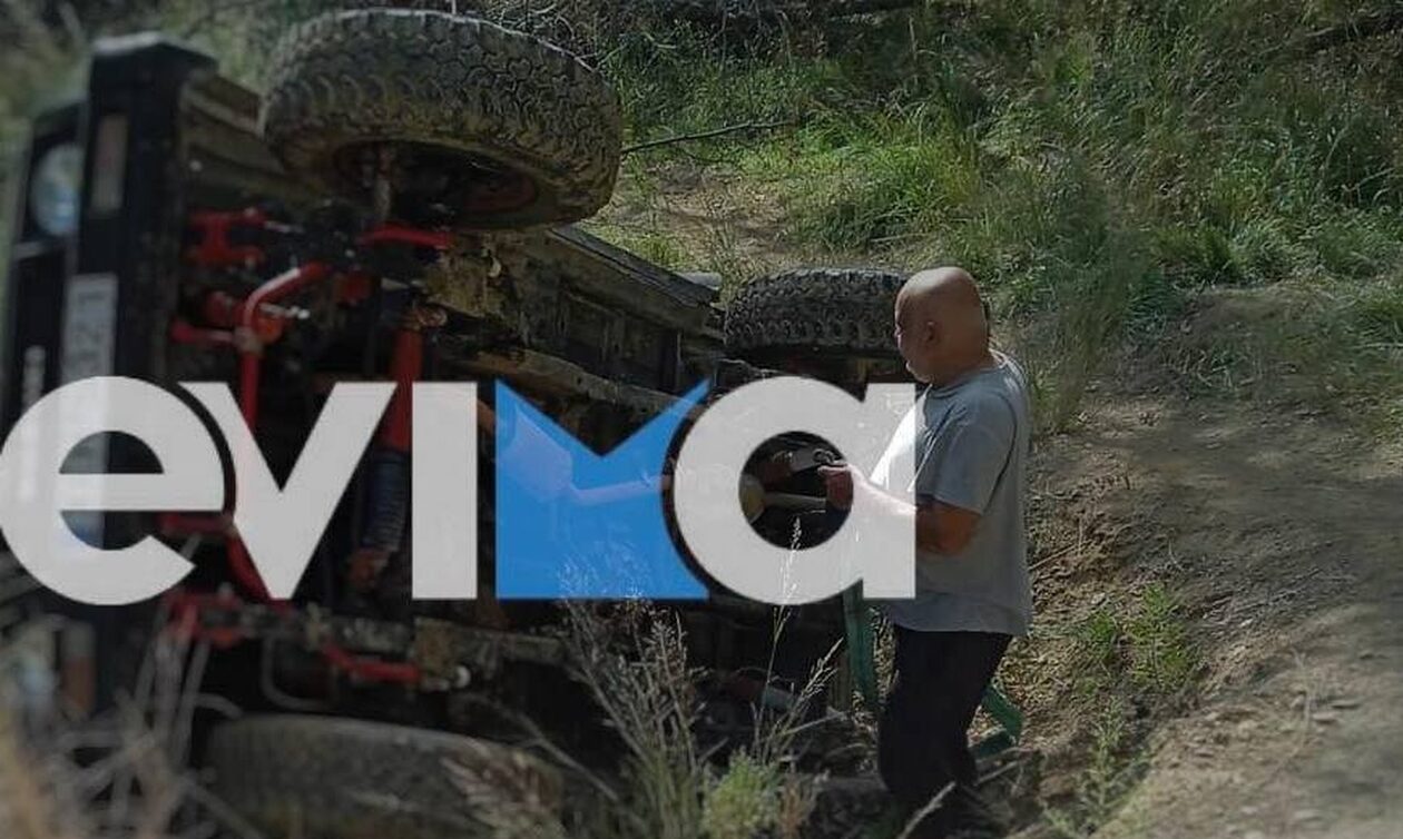 Εύβοια: Όχημα 4x4 έπεσε σε ρέμα στο χωριό Πουρνός