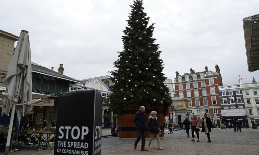 Mετά τα Χριστούγεννα η νέα έξαρση της πανδημίας στη Βρετανία