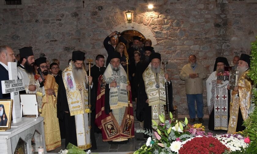Eορτασμός του Οσίου Δαυΐδ Γέροντος στο Μοναστήρι του στην Εύβοια