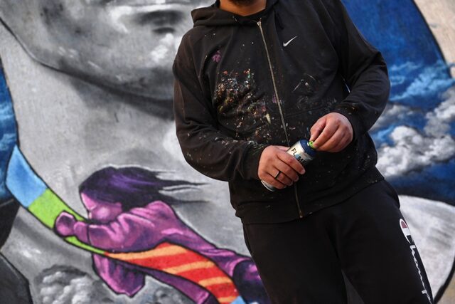 Ο ταλαντούχος street artist, Πλάτων