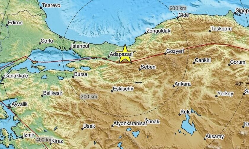 Ισχυρός σεισμός 6 Ρίχτερ στην Τουρκία