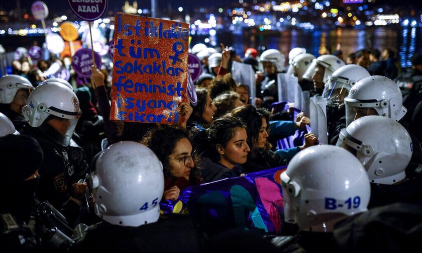 Τουρκία: Συλλήψεις σε διαδήλωση για τη βία κατά των γυναικών