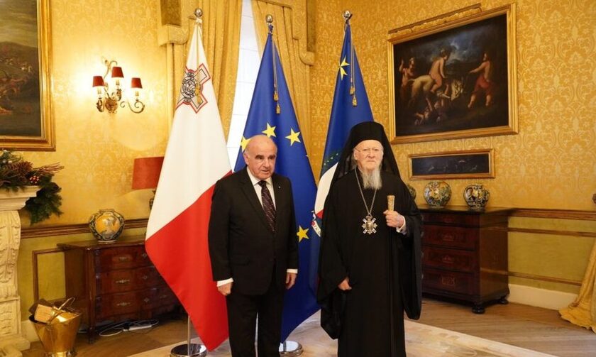 Συνάντηση Βαρθολομαίου με Πρόεδρο Δημοκρατίας Μάλτας