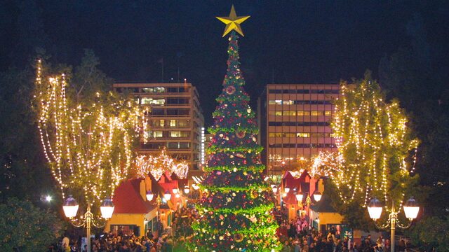 Έναρξη Χριστουγεννιάτικων εκδηλώσεων - Πλατεία Συντάγματος, 2003