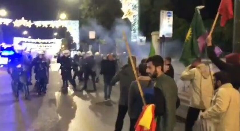 Ένταση σε πορεία Κούρδων έξω από τη γαλλική πρεσβεία