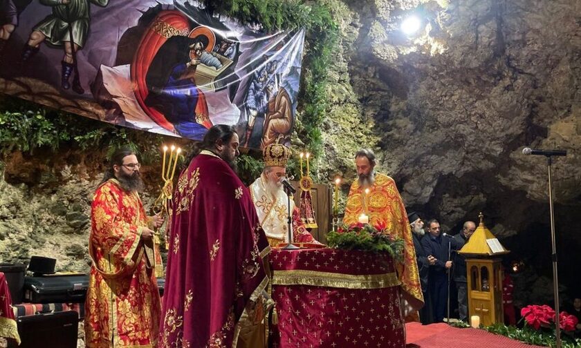 Αναπαράσταση Γέννησης του Χριστού στο σπήλαιο Μαραθοκεφάλας