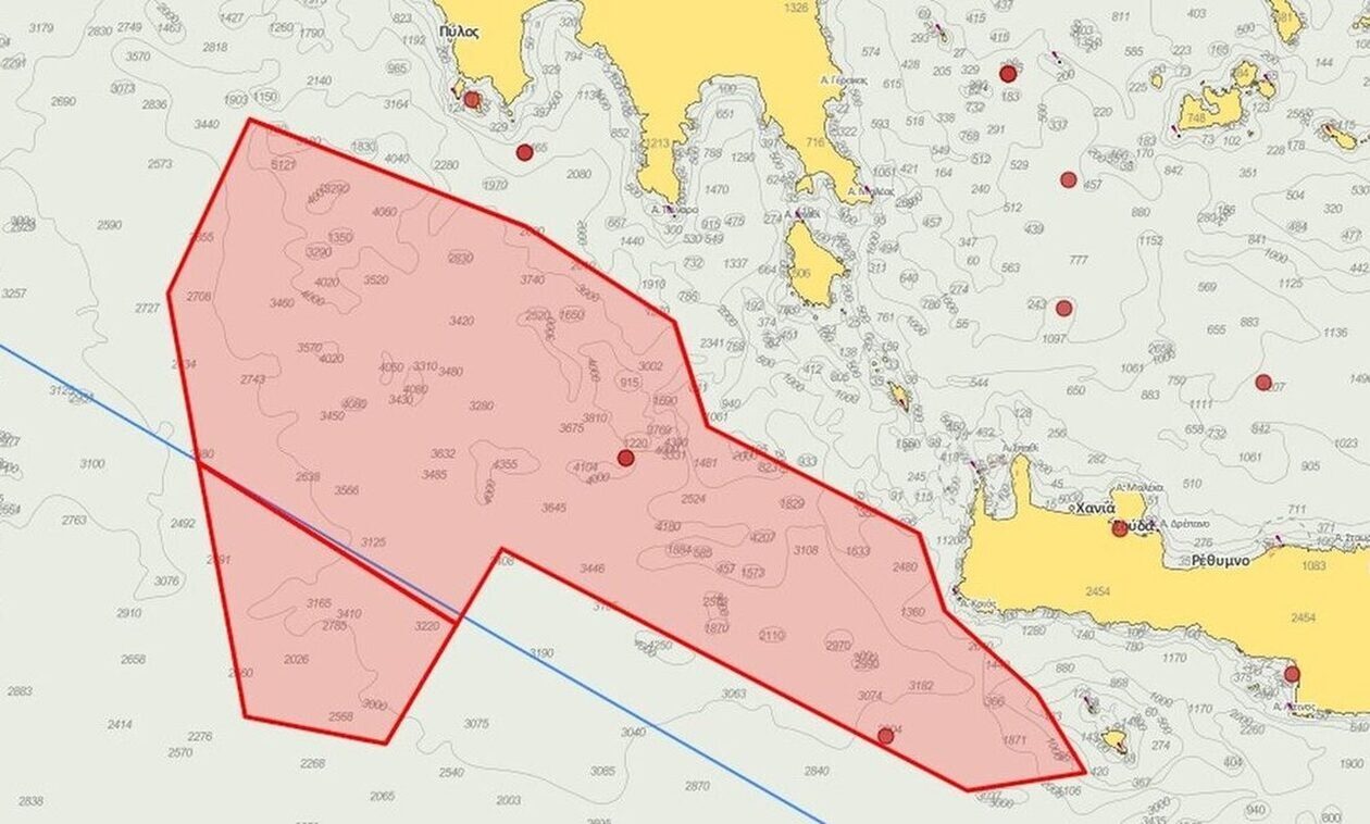 Επέκταση στα 12 ν. μίλια νότια της Κρήτης: Οι 12 χάρτες και η απόφαση