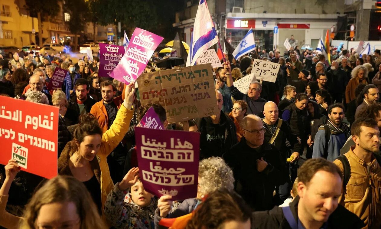 Ισραήλ: Διαδήλωση κατά της κυβέρνησης Νετανιάχου στο Τελ Αβίβ