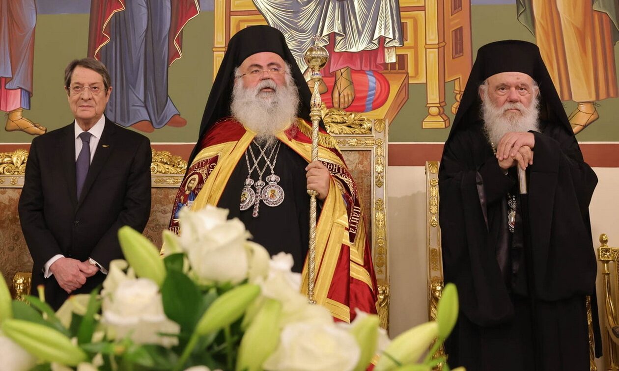 Με μεγαλοπρέπεια η ενθρόνιση του νέου Αρχιεπισκόπου Κύπρου Γεωργίου