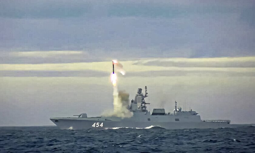 Ρωσική φρεγάτα πραγματοποίησε δοκιμές υπερηχητικών πυραύλων στον Ατλαντικό