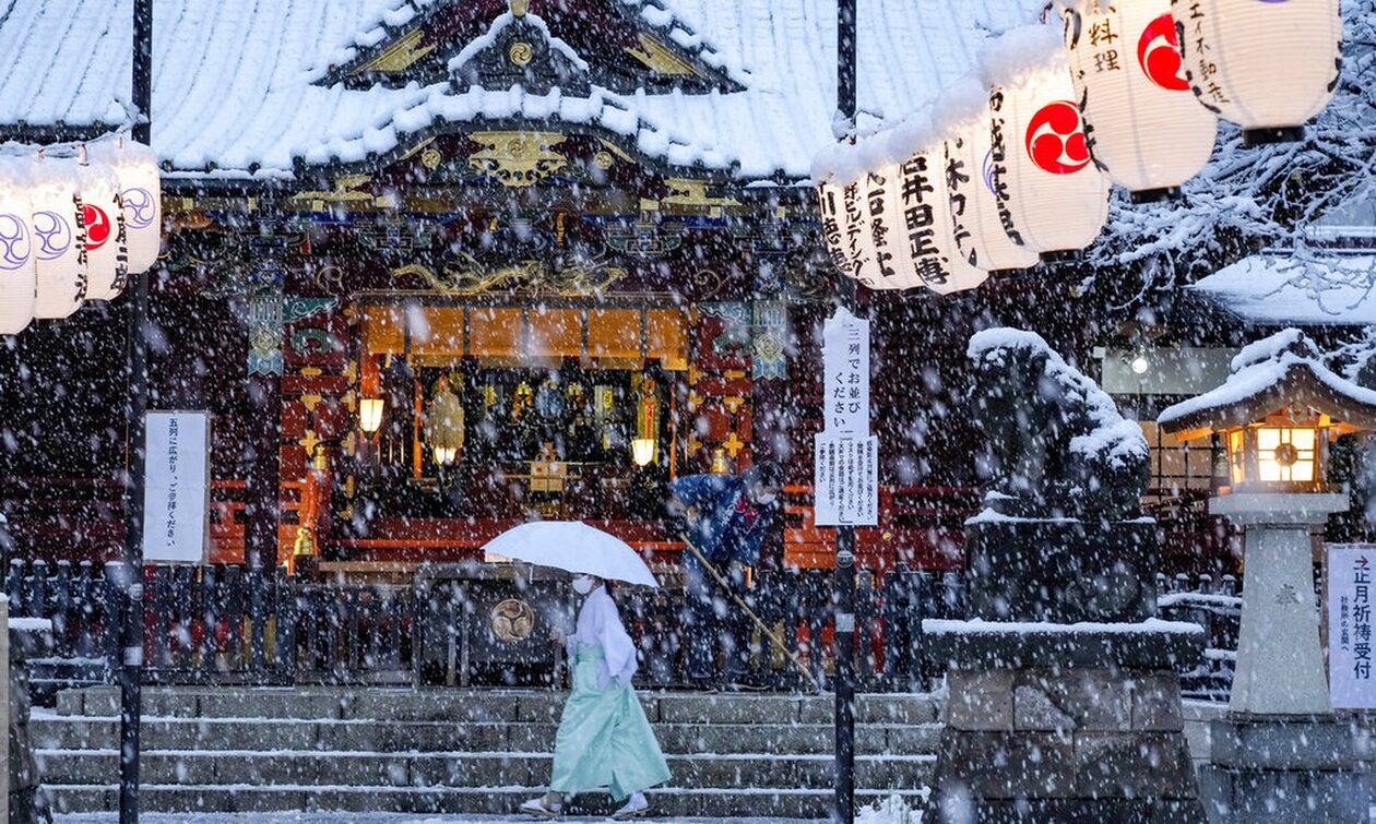 Ιαπωνία: Τουλάχιστον ένας νεκρός από την κακοκαιρία - Πολικό ψύχος και χιονοπτώσεις