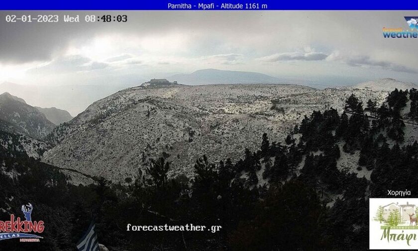 Καιρός: Χιόνισε τα ξημερώματα σε Πάρνηθα και Πεντέλη