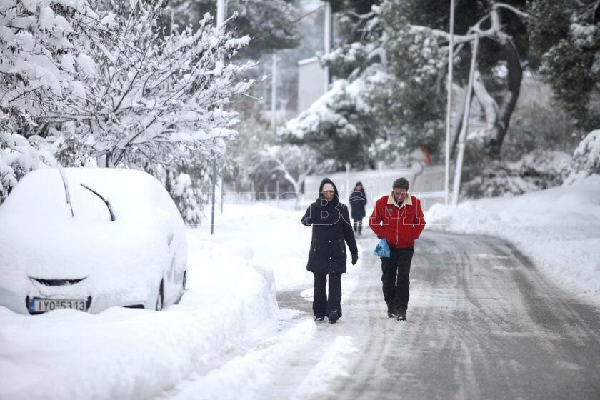 Κακοκαιρία Μπάρμπαρα: Μέχρι την Τετάρτη το κύμα - Ως 60 εκατοστά τα χιόνια στην Αττική