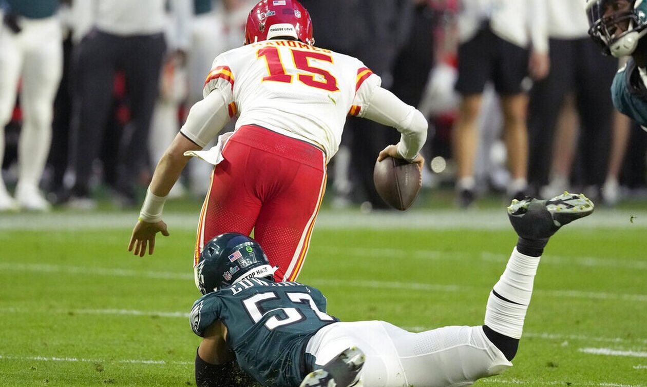NFL, Super Bowl 2023: Άτυχος ο Μαχόουμς, προβάδισμα για τους Eagles - Τα highlights του ημιχρόνου