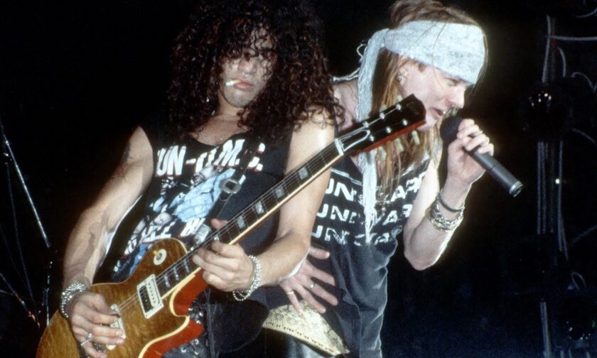 Slash και Axl Rose το 1991