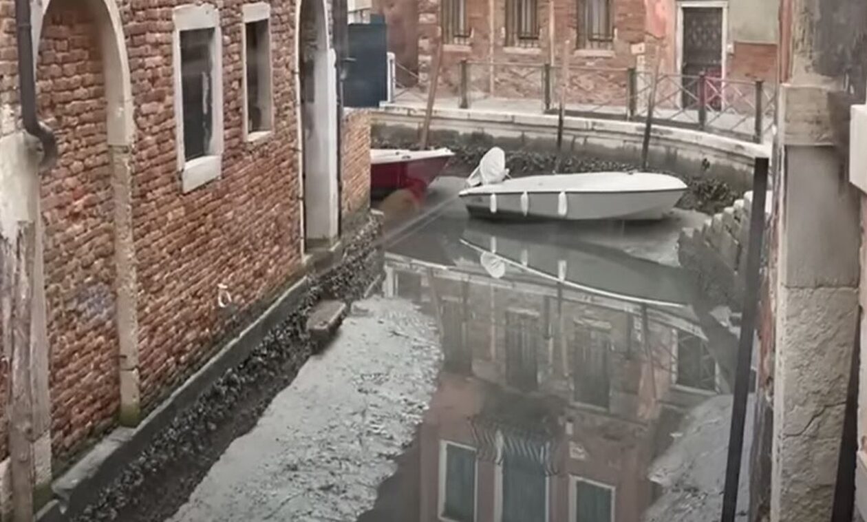 «Στέρεψαν» τα κανάλια στη Βενετία